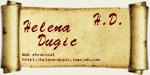 Helena Dugić vizit kartica